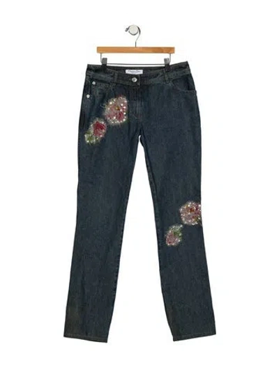 Pre-owned Dior Vintage Straight Leg Jeans In Blue