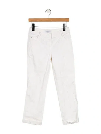 Pre-owned Dior Vintage Straight Leg Jeans In White
