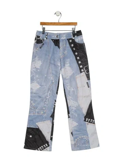 Pre-owned Dior Vintage Straight Leg Pants In Blue