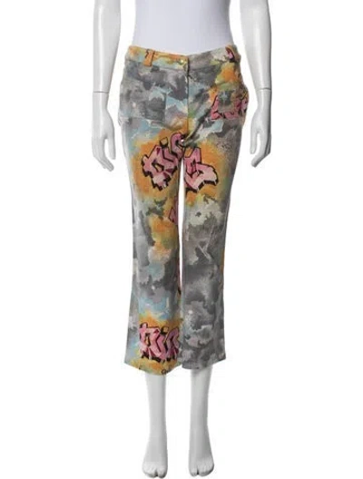 Pre-owned Dior Vintage Straight Leg Pants In Grey