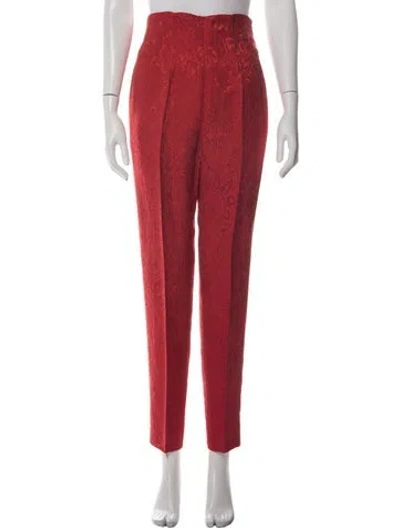 Pre-owned Dior Vintage Straight Leg Pants In Red