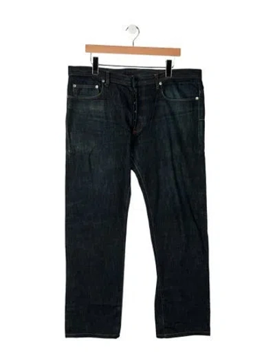 Pre-owned Dior Vintage Straight-leg Jeans In Blue