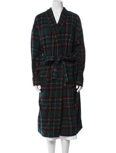 Pre-owned Dior Vintage Striped Robe In Green