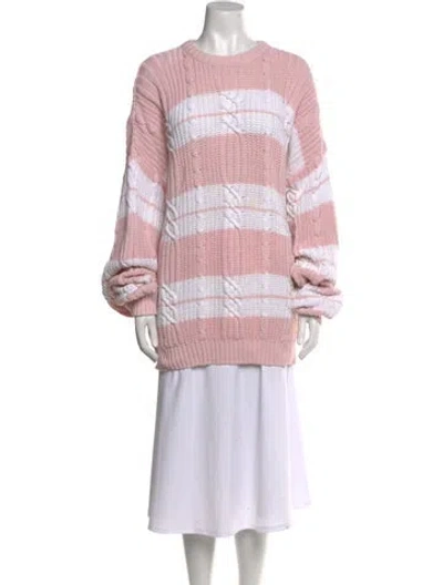 Pre-owned Dior Vintage Striped Sweater In Pink