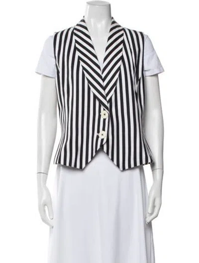 Pre-owned Dior Vintage Striped Vest In Grey
