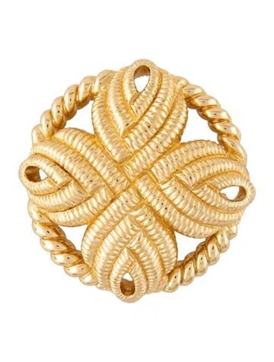 Pre-owned Dior Vintage Textured Brooch In Multicolor