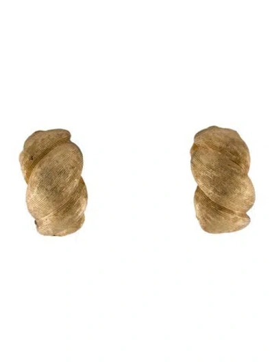 Pre-owned Dior Vintage Textured Clip-on Earrings In Multi