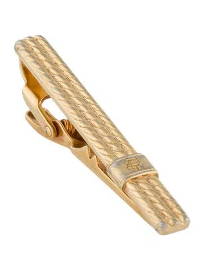 Pre-owned Dior Vintage Textured Logo Tie Clip In Multi
