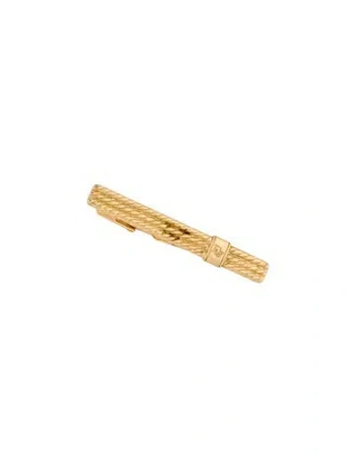 Pre-owned Dior Vintage Textured Logo Tie Clip In Multicolor
