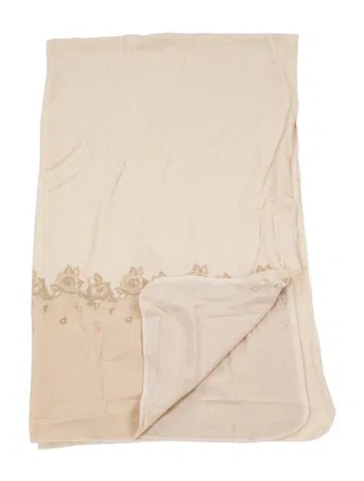 Pre-owned Dior Vintage Throw Blanket In Neutrals