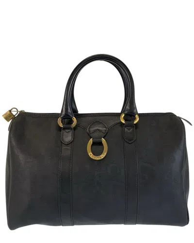 Dior Vintage Trotter Handbag (authentic Pre-loved) In Black