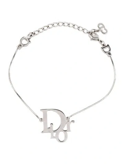 Pre-owned Dior Vintage Trotter Station Bracelet, 8.75" In Multicolor