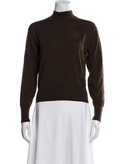 Pre-owned Dior Vintage Turtleneck Sweater In Brown