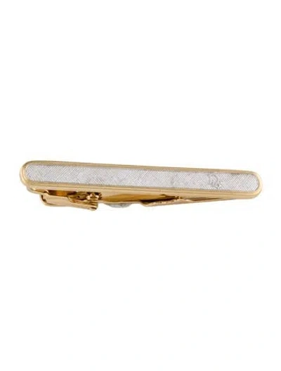 Pre-owned Dior Vintage Two Tone Tie Clip In Multi