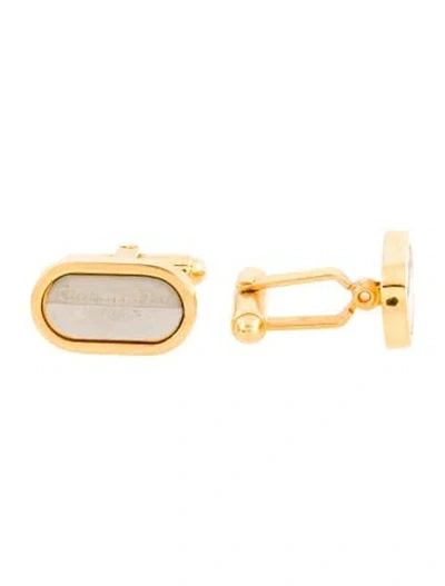 Pre-owned Dior Vintage Two-tone Cufflinks In Multi
