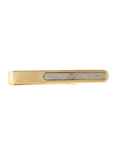 Pre-owned Dior Vintage Two-tone Tie Bar In Multi