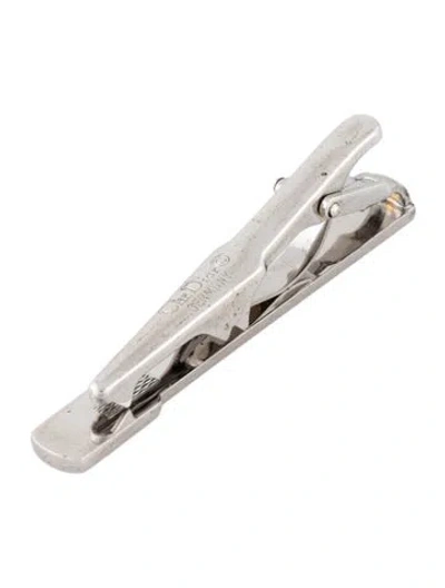Pre-owned Dior Vintage Two-tone Tie Clip In Black