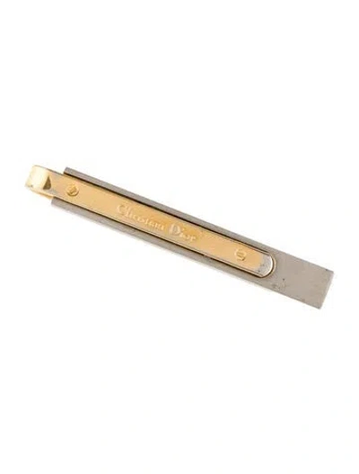 Pre-owned Dior Vintage Two-tone Tie Clip In Multi