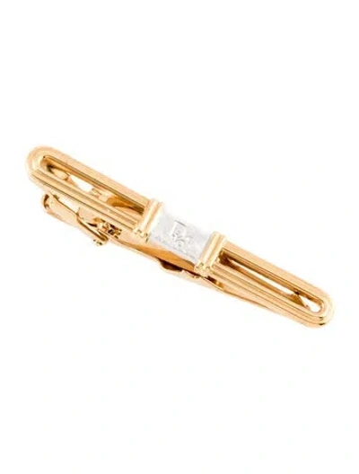Pre-owned Dior Vintage Two-tone Tie Clip In Multi