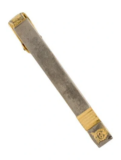 Pre-owned Dior Vintage Two-tone Tie Clip In Multi