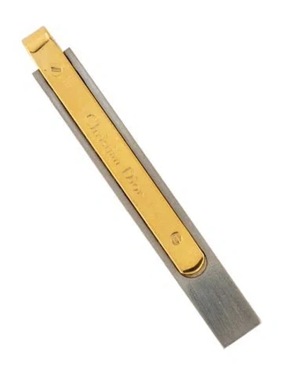 Pre-owned Dior Vintage Two-tone Tie Clip In Multicolor