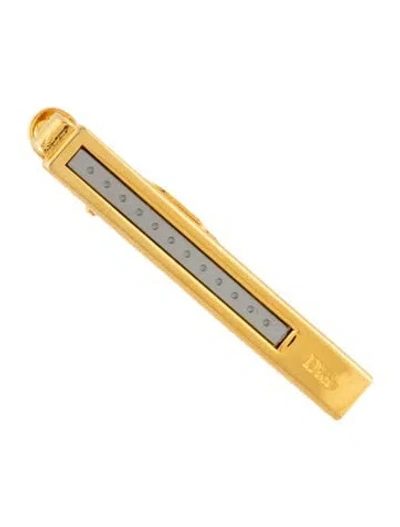 Pre-owned Dior Vintage Two-tone Tie Clip In Multicolor