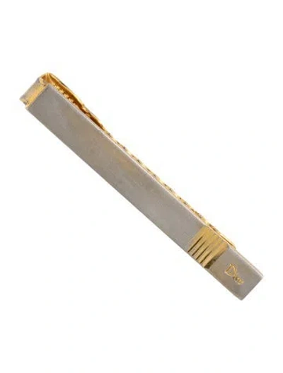 Pre-owned Dior Vintage Two-tone Tie Clip In Multicolor