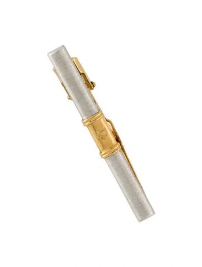 Pre-owned Dior Vintage Two-tone Tie Clip In Multicolor
