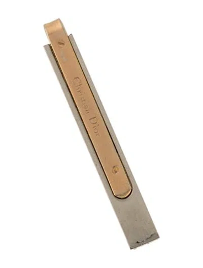 Pre-owned Dior Vintage Two-tone Tie Clip In Multicolor