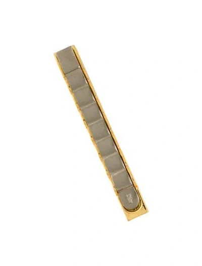 Pre-owned Dior Vintage Two-tone Tie Pin In Multicolor