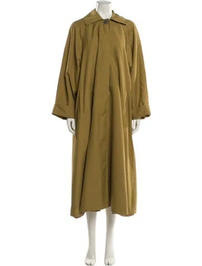 Pre-owned Dior Vintage Usa Trench Coat In Green