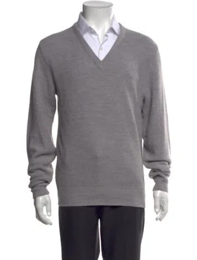 Pre-owned Dior Vintage V-neck Pullover In Gray
