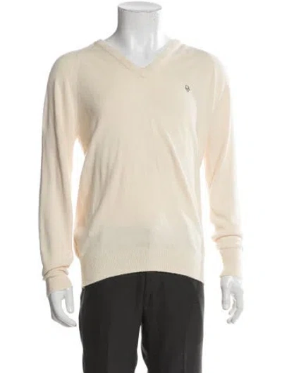 Pre-owned Dior Vintage V-neck Pullover In Neutral