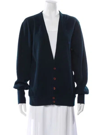 Pre-owned Dior Vintage V-neck Sweater In Blue