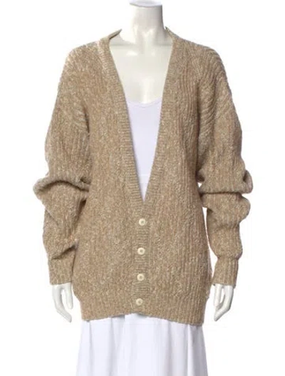 Pre-owned Dior Vintage V-neck Sweater In Neutral