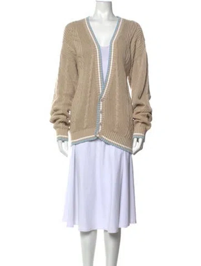 Pre-owned Dior Vintage V-neck Sweater In Neutrals