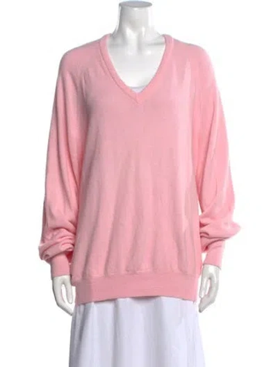 Pre-owned Dior Vintage V-neck Sweater In Pink