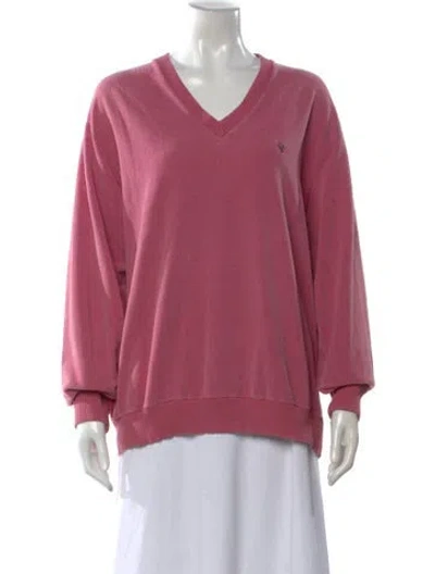 Pre-owned Dior Vintage V-neck Sweater In Pink