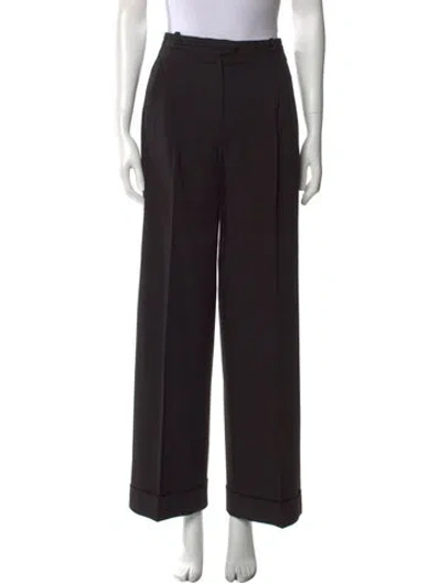 Pre-owned Dior Vintage Wide Leg Pants In Black