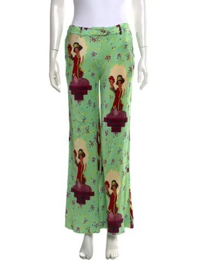 Pre-owned Dior Vintage Wide Leg Pants In Blue