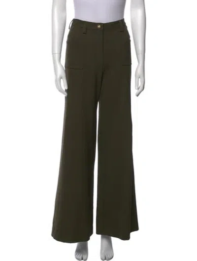 Pre-owned Dior Vintage Wide Leg Pants In Green