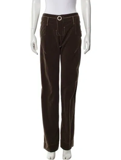 Pre-owned Dior Vintage Wide Leg Pants In Green