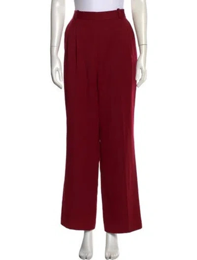 Pre-owned Dior Vintage Wide Leg Pants In Red