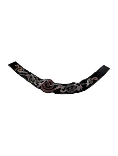 Pre-owned Dior Vintage Wide Waist Belt In Black