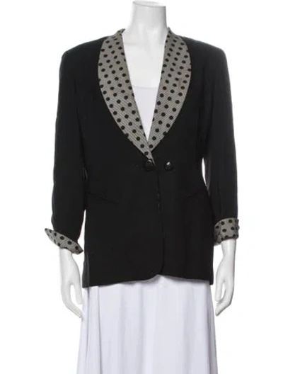 Pre-owned Dior Vintage Wool Blazer In Black