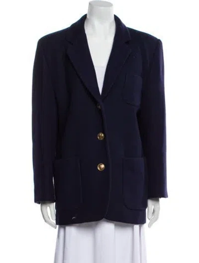 Pre-owned Dior Vintage Wool Blazer In Blue