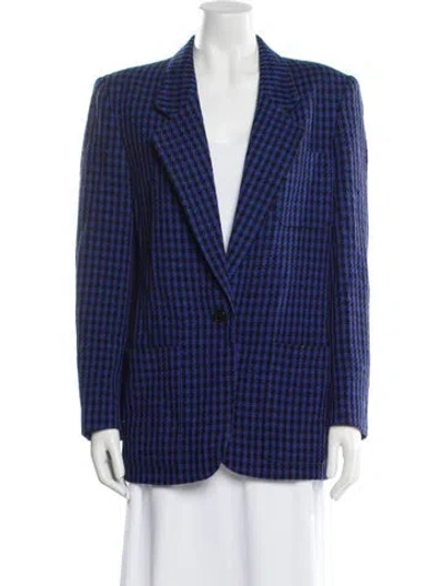 Pre-owned Dior Vintage Wool Blazer In Blue