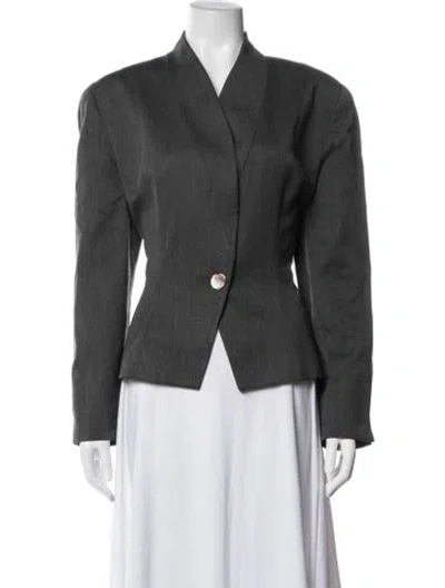 Pre-owned Dior Vintage Wool Blazer In Grey