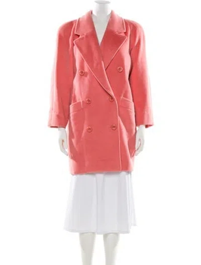 Pre-owned Dior Vintage Wool Coat In Pink