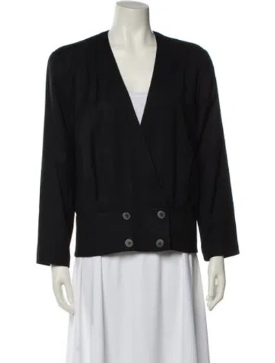 Pre-owned Dior Vintage Wool Evening Jacket In Black